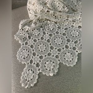 Handmade crochet bed spread, tablecloth